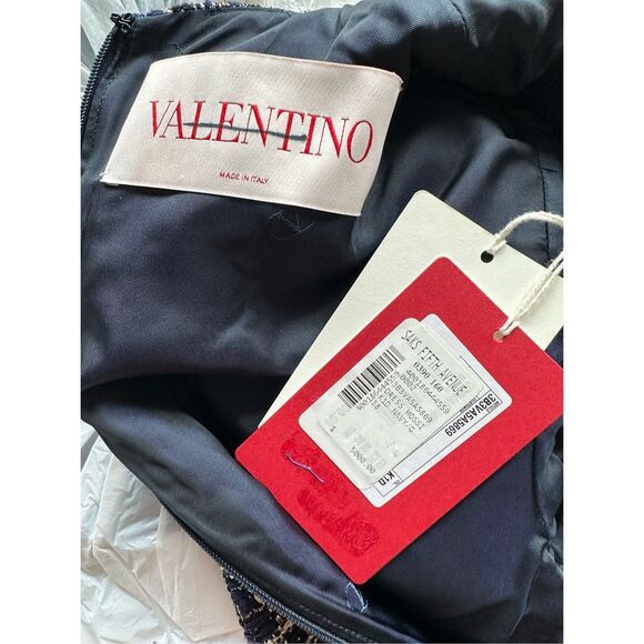 NWT Valentino Garavani Tweed Party Mini Dress with Pockets Size US 2 $5000 - Picture 11 of 12